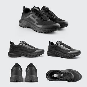 FOXA Men's Trail Running Shoes Breathable Lightweight Rubber Outsole <b>EVA</b> Midsole Summer Outdoor Hiking Tactical Sneakers - Product Image 6