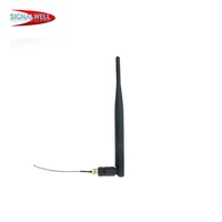 Antenne WiFi externe double bande SIGNALWELL 2,4 GHz 5,8 GHz, gain 5dBi, connecteur mâle, câble adaptateur Pigtail, communication sans fil