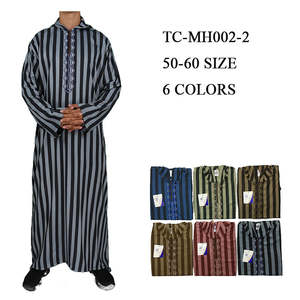 Vente chaude Style Superbe Matériel Délicat Faire <span class=keywords><strong>Maroc</strong></span> Style Tissu pour Hommes Longues Robes Marocain À Capuche Thobe - Product Image 6