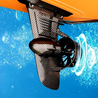 Moteur Poussoir Électrique Yak Outdoors à Aileron 24V pour Paddle Board en Fibre de Carbone, SUP Gonflable et Kayak de Surf, Vitesse Maximale 7,5 Km/h Équipé