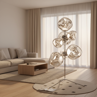 Lámpara de Pie Decorativa Moderna Personalizada para Dormitorio, Lámpara de Lava para Hotel con E27 para Decoración de Hoteles y Hogares