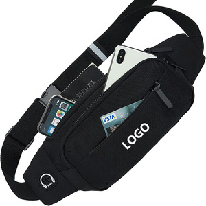 <span class=keywords><strong>Riñonera</strong></span> de pecho para hombre, bolso de pecho de gran capacidad, para viaje, deporte, correr, <span class=keywords><strong>riñonera</strong></span> <span class=keywords><strong>negra</strong></span> con 4 bolsillos y cremallera - Product Image 3