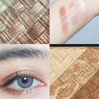 Palette d'ombres à paupières à logo personnalisable mélange de maquillage violet avec marque privée scintillante poudre de beauté ombre à paupières caméléon 3 1