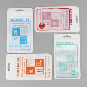 Sacs d'emballage auto-scellants 8x13.7cm, pochette d'emballage en plastique avec trou de suspension <span class=keywords><strong>pour</strong></span> câble de données de <span class=keywords><strong>téléphone</strong></span> portable <span class=keywords><strong>chargeur</strong></span> USB - Product Image 5