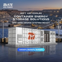 Contenedor de Almacenamiento de Baterías Refrigerado por Aire MATE Todo en Uno 1MWH-3MWH, Baterías BESS LifePO4 para Suministro de Energía Fuera de la Red en Sitios Mineros