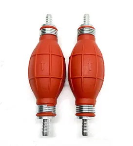 rubber fuel pump hand primer bulb one way big hose 8mm 5/16" with 1-2.3m diesel line for boat