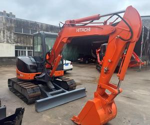 Mini-excavatrice sur chenilles Hitachi ZX50 d'occasion, composants principaux d'origine, excavatrice hydraulique de construction pré-inspectée - Product Image 2