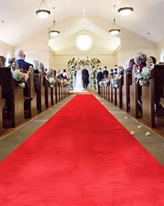 พรมกำมะหยี่สีแดงม่วงสำหรับทางเดินในงานแต่งงานพรมปูทางเดินสำหรับงานแต่งงานงานแต่งงานกลางแจ้งสำหรับงานปาร์ตี้พรมตกแต่ง - Product Image 1