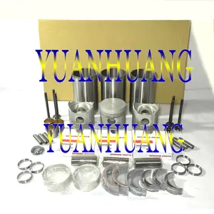 3D84-1 engine rebuild kit with valves FOR komatsu diesel engine piston& rings liners bearings washer gakset kit