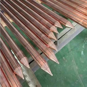 뜨거운 판매 순수 구리 접지 장비 스테인레스 스틸 스레드 어스로드 - Product Image 5