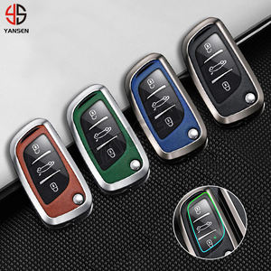 Porte-clés en alliage de Zinc pour <span class=keywords><strong>Citroen</strong></span> C2 C3 C4 <span class=keywords><strong>C5</strong></span> C6 XSARA PICA pour Peugeot 207 307 308 407 607 807 CE0523 protecteur porte-clés - Product Image 5