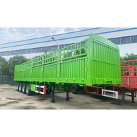 Semi Trailer Kargo 4 As Roda Baja, Kapasitas Angkut 60 Ton, Kampas Rem 13 Ton, Suspensi Angin, Panel Lepas Pasang, Cocok untuk Jalan Kasar DRC