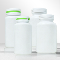 Bouteille en plastique bicolore à peler et à assembler pour 300 ml de capsules, comprimés, bonbons, comprimés de calcium et flacons de capsules
