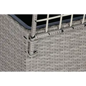 Maceta de Ratán Sintético PP, Alto 116, Ancho 78, Profundidad 48, con Rejilla - Product Image 4