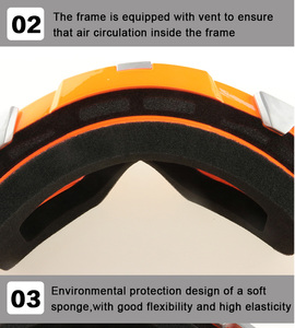 Gafas de Motocross para Exteriores al por Mayor, Gafas Anti-UV y Resistentes al Viento, Gafas de Motociclismo <span class=keywords><strong>Fox</strong></span>, Gafas Personalizadas para Montar en Moto y Montañismo - Product Image 4