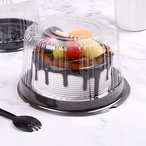Bán Chạy Nhất 6Inch Vòng Nhựa Bánh Container Với Rõ Ràng Cao Dome Nắp - Product Image 6
