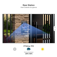 Système de sonnette vidéo IP intelligente en métal ABS pour appartement, 1080P POE, vision nocturne, étanche, écran LCD TFT 10 pouces