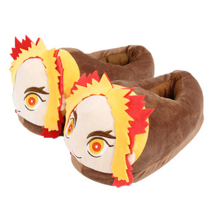 <span class=keywords><strong>Kimetsu</strong></span> <span class=keywords><strong>No</strong></span> <span class=keywords><strong>Yaiba</strong></span> Tanjirou Rengoku Kyoujurou  Kawaii Mignon Cosplay Party Animal Pantoufles en peluche Gants - Product Image 3