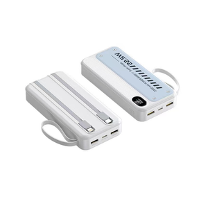 <span class=keywords><strong>Nouvelle</strong></span> batterie externe 20000mAh avec écran LED, 4 câbles de charge intégrés, design élégant compatible avec tous les téléphones - Product Image 6