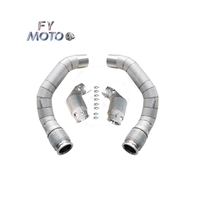 Tuyau de descente en acier inoxydable M PERFORMANCE pour moteur BMW M5 F90 M8 F91/F92/F93 2017-2021 S63 avec bouclier thermique