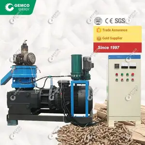 GEMCO – petite Machine à granulés de biomasse, pour la fabrication de bois de pin, Bagasse, tige de coton, granulés de papier, nouveau Type 2023