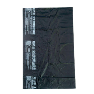 Sacs poubelles PBAT <span class=keywords><strong>en</strong></span> plastique personnalisés de 55 à 60 gallons à usage intensif de 3.0 mil, sacs à cravate croisée noirs, grande pochette debout pour entrepreneurs - Product Image 5