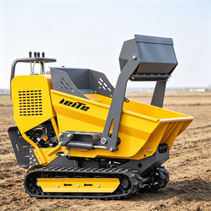 Minidumper de 800 kg y 500 kg, vehículo volquete hidráulico sobre orugas, camión volquete a la venta - Product Image 2