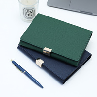 Carnets en cuir vegan A5, classeur personnalisé, agenda personnalisé avec emplacements pour cartes