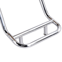 Chaise de salon hydraulique chromée au design simple, en cuir noir, pivotante, prix de gros