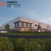 Bâtiments en acier préfabriqués robustes pour stockage industriel, poutres en H laminées à chaud Q355B, avec bureau, certifiés CE