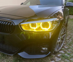 Luci Diurne a LED Bicolore per BMW Serie 1 F20 e F21, Pannello LED Giallo e Bianco con Funzione Strobo - Product Image 4