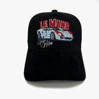 Casquettes de baseball en daim de haute qualité avec doublure en satin personnalisée, logo brodé 3D, vente en gros, mode