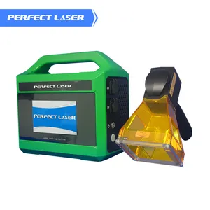 Perfect Laser- 20w 30w portable mini screen stainless carbon mild steel zinc rigid plastic fiber laser Engraving marking machine