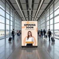 Freistehender Faltbarer LED-Poster-Bildschirm P1.86 P2.5 Werbung Indoor GOB LED-Poster-Display für Geschäfte und Einkaufszentren