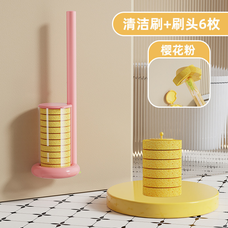 Pink [1 handle, 1 base] Replacement heads (6 pieces)