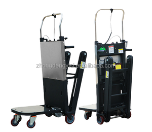 Chariot électrique tout-terrain pour escaliers : certifié CE, rampe pliable et plateforme en acier avec grandes roues - Product Image 2
