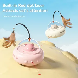 Smart Modern Teaser <b>Cat</b> <b>Interactive</b> <b>Toy</b> Electric <b>Cat</b> Teaser Stick Bell Training Pet <b>Toys</b> Replaceable Supplies - Product Image 2