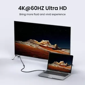 Cable de Extensión USB-C Ugreen de 1M, Tipo-C a Tipo-C, 10Gbps, Thunderbolt 3, Cable de Datos Plano Blindado para Computadora con Conector de Cobre Puro - Product Image 5