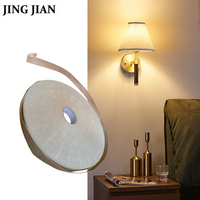 Bandes décoratives autocollantes en acrylique effet lin, longues, pour abat-jour, résistantes à la chaleur, écologiques, pour masquage et accessoires