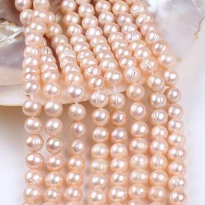 สร้อยคอมุกน้ำจืดเกรด AAA ขนาด 9-10 มม. ทรงเกือบกลม พร้อมตำหนิเล็กน้อย มุกเม็ดเดี่ยว - แหล่งผลิตโดยตรง ขายส่งและขายปลีก - Product Image 4