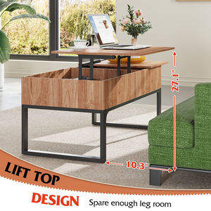غرفة المعيشة الحديثة الخشب رفع أعلى طاولة القهوة مع درج التخزين - Product Image 3