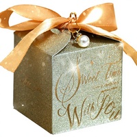 Premium Flugzeug-Hochzeitsgeschenkbox Maßgefertigte Papier-Verpackung Umweltfreundliche Goldfolie Leere Süßigkeiten-Verpackung Europäischer Stil Braut-Souvenir