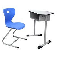 Table et chaise d'écolier en panneau compact stratifié pour l'Arabie Saoudite – Mobilier scolaire