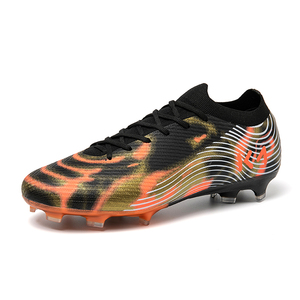 Chaussures de football personnalisées OEM ODM pour jeunes, style coupe basse FG, unisexe, antidérapantes, résistantes à l'usure, pour l'entraînement et la compétition en plein air - Product Image 1