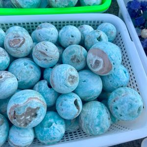 Esfera de Cristal de Cuarzo Natural de Alta Calidad para Sanación Reiki, Esfera de Cristal de Hemimorfita Druzy para Regalo Espiritual - Product Image 6