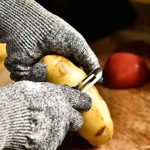 Gants <span class=keywords><strong>Anti</strong></span>-<span class=keywords><strong>Coupure</strong></span> Niveau 5 pour <span class=keywords><strong>Cuisine</strong></span>, Gants de Sécurité pour Main Résistants aux Coupures de Couteau - Product Image 3