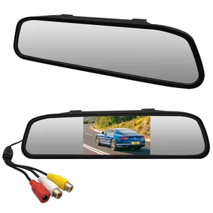 Car Rearview Mirror 4.3 inch tft car screen rearview mirror for parking and reversing