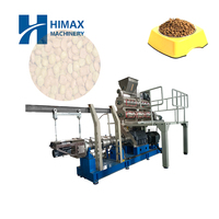 Línea de producción de alimentos secos para perros y gatos, máquina de fabricación de pellets de alimentación animal, línea de procesamiento de pellets de comida para perros