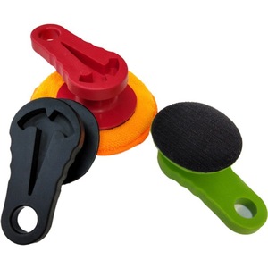Fried Car Polishing Sponge <b>Waxing</b> Handle 13cm With Free 5 Inch Pad For Ceramic Coating And Detailing - Product Image 1