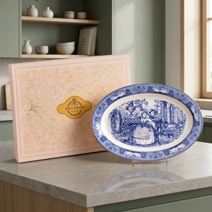 Ensemble d'assiettes à poisson en céramique vintage de luxe européennes, très demandées, pour mariage - Product Image 4